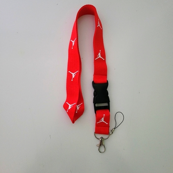 Best Sport Unisex Jordan RedOne Size Logo Lanyard with Metal Clip - Picture 3 of 6